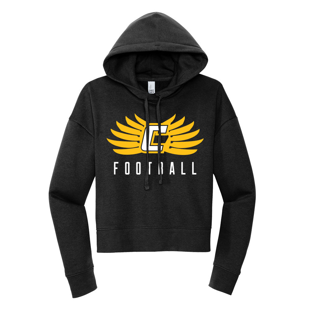 C Football Cropped Hoodie
