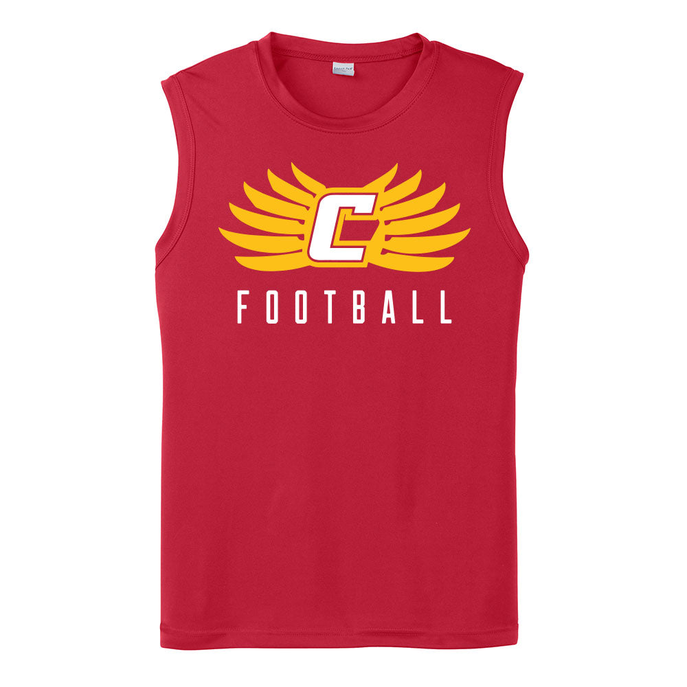 C Football Performance Sleeveless Tank