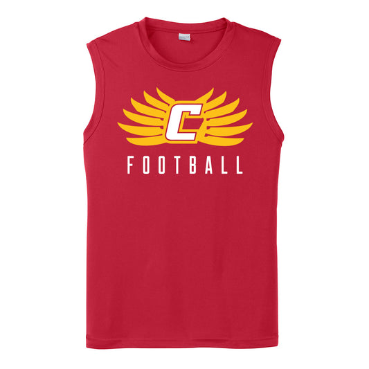 C Football Performance Sleeveless Tank