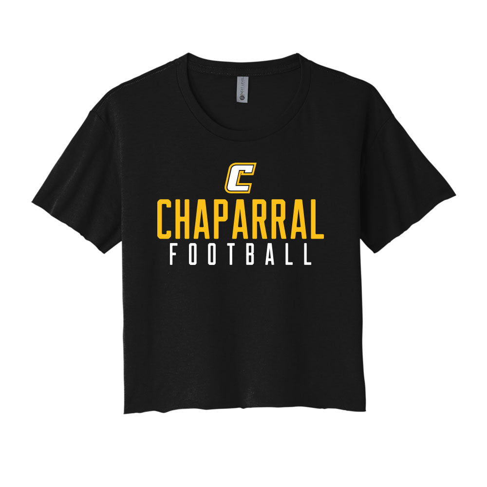 Chaparral Football Gold Cropped Tee