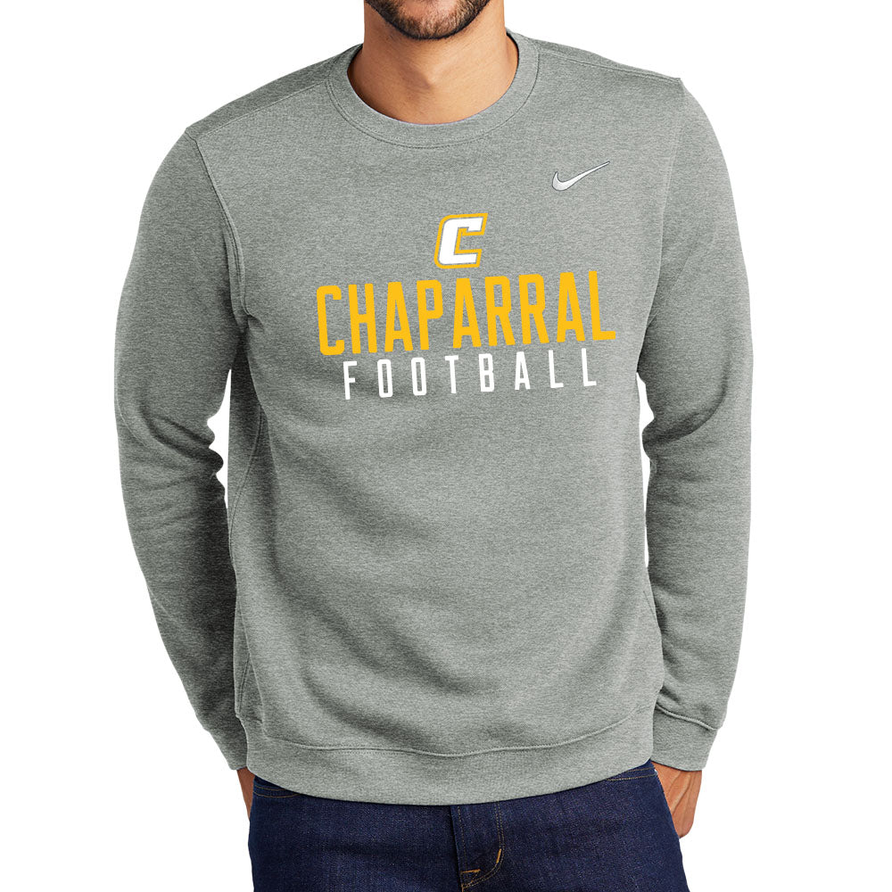 Chaparral Football Gold Nike Crewneck Sweatshirt