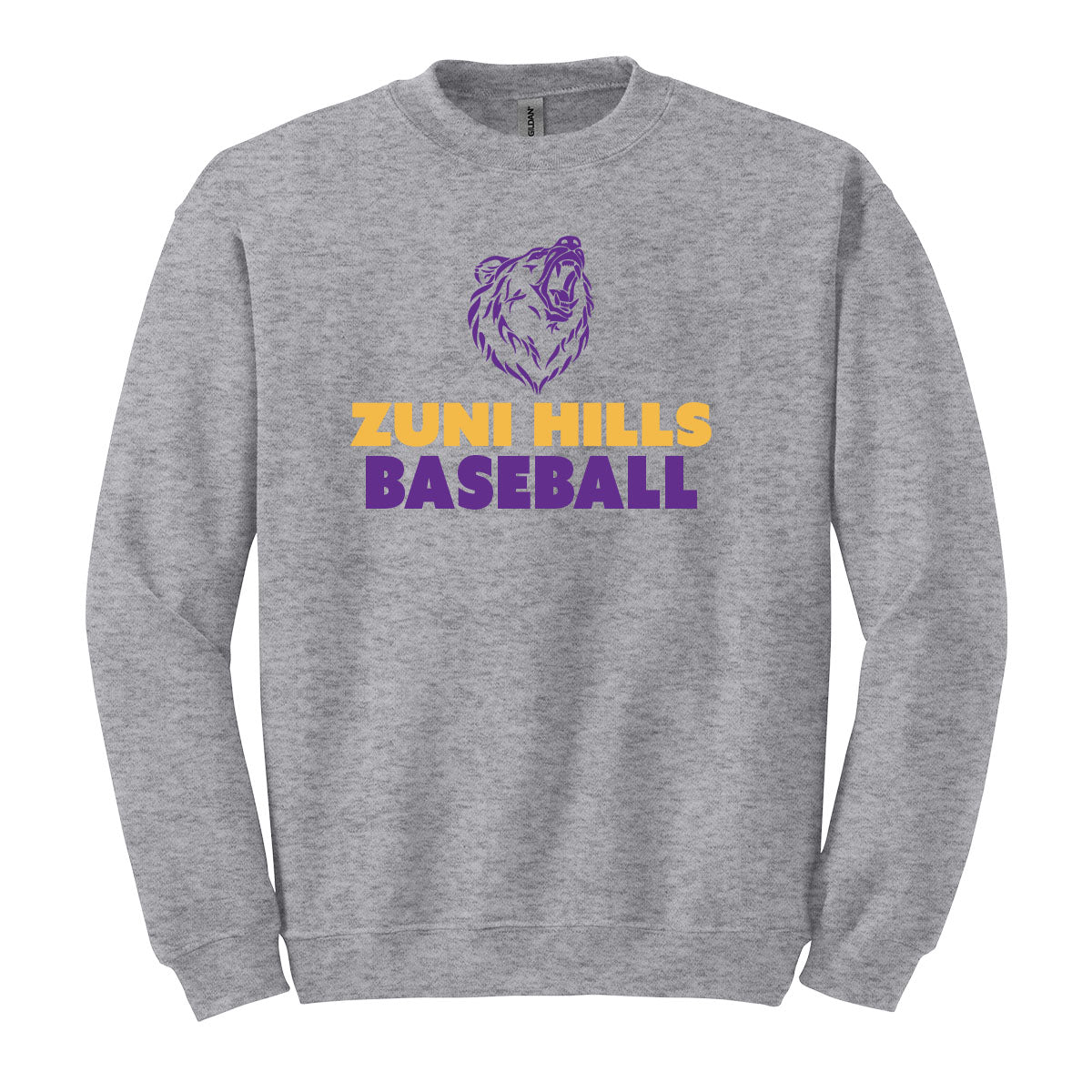 Grizzle Baseball Crewneck Sweatshirt