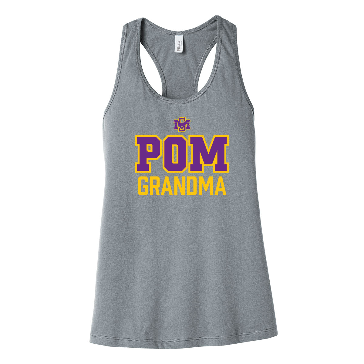 Sunrise Mountain Pom Grandma Womens Racerback Tank