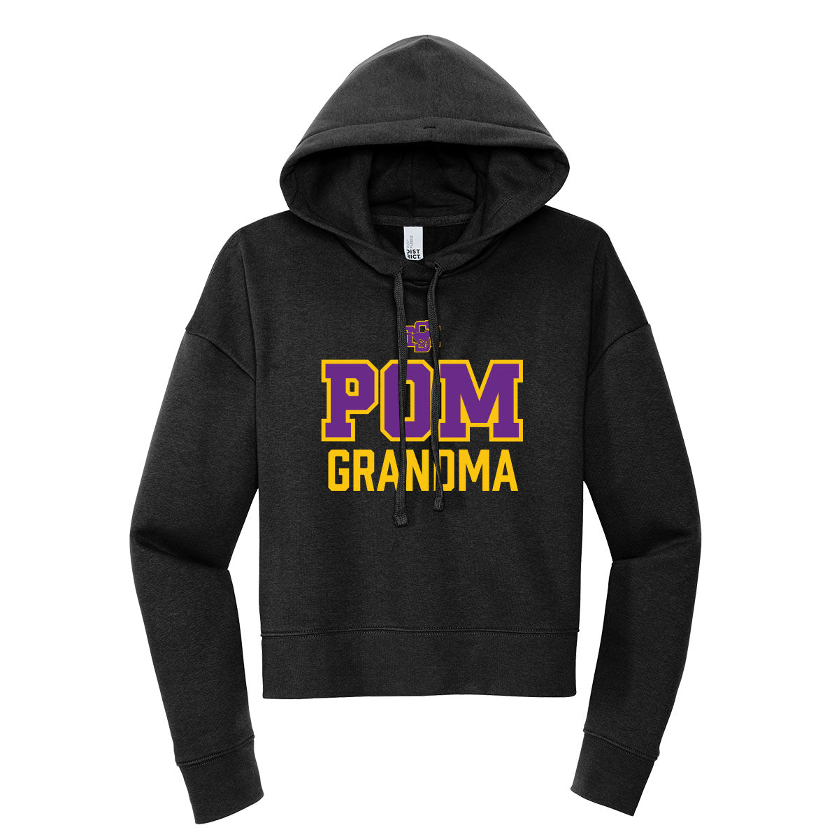 Sunrise Mountain Pom Grandma Cropped Hoodie