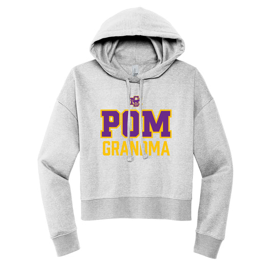 Sunrise Mountain Pom Grandma Cropped Hoodie