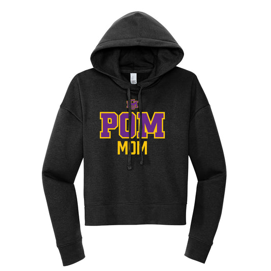 Sunrise Mountain Pom Mom Cropped Hoodie