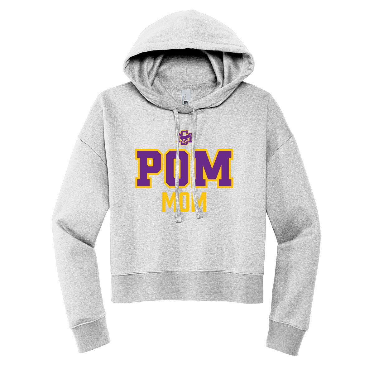 Sunrise Mountain Pom Mom Cropped Hoodie