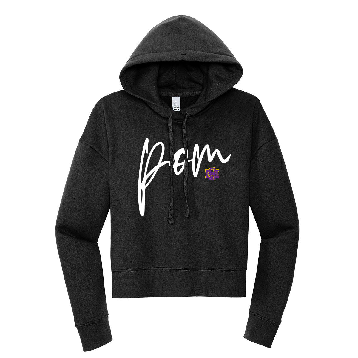 SM Pom Cropped Hoodie