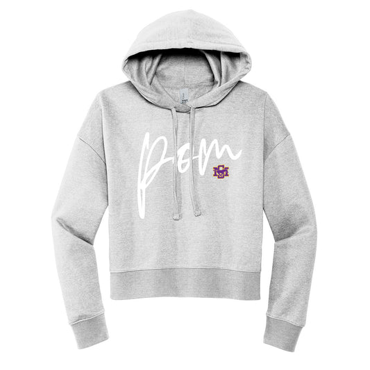 SM Pom Cropped Hoodie