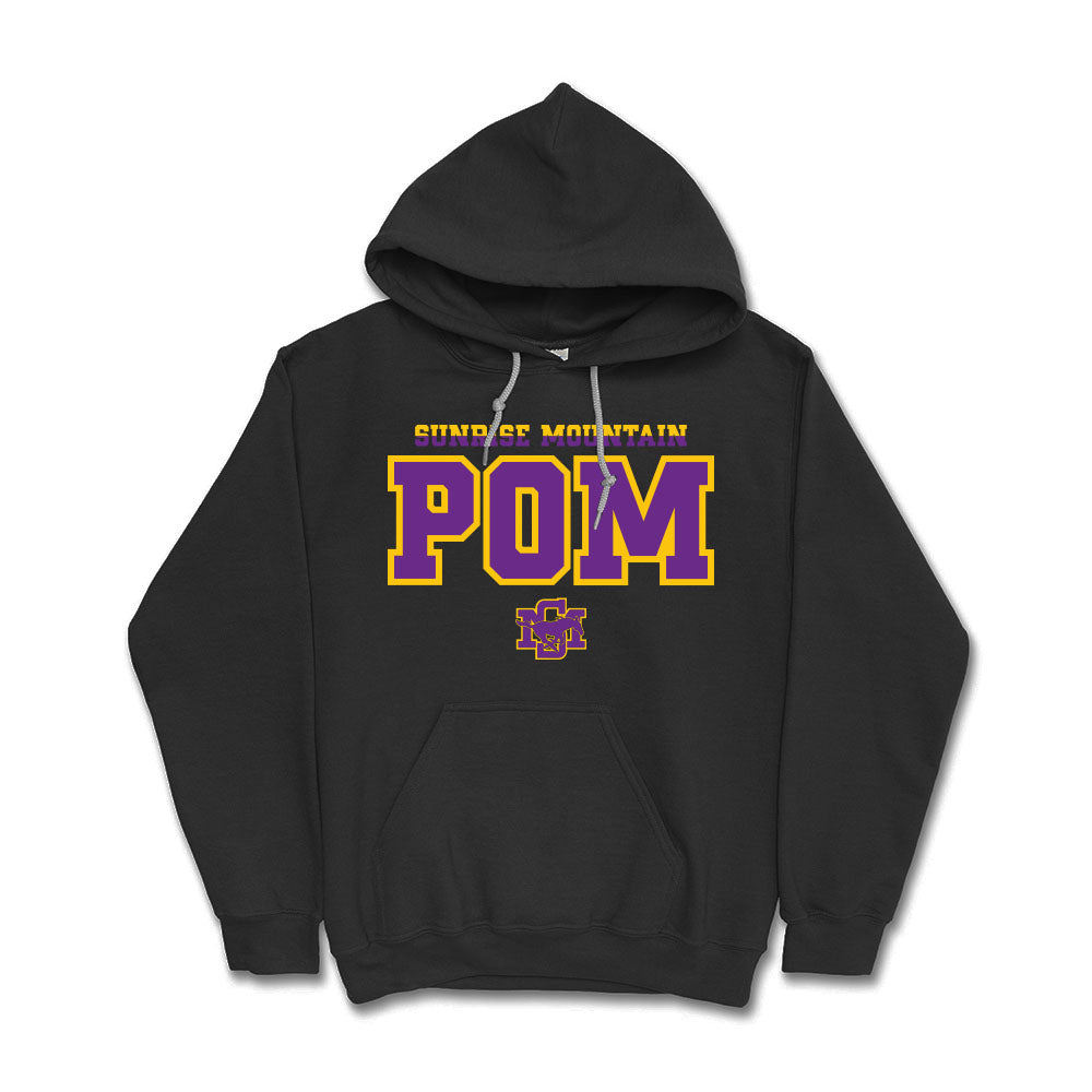 Sunrise Mountain Pom 2 Color Hoodie