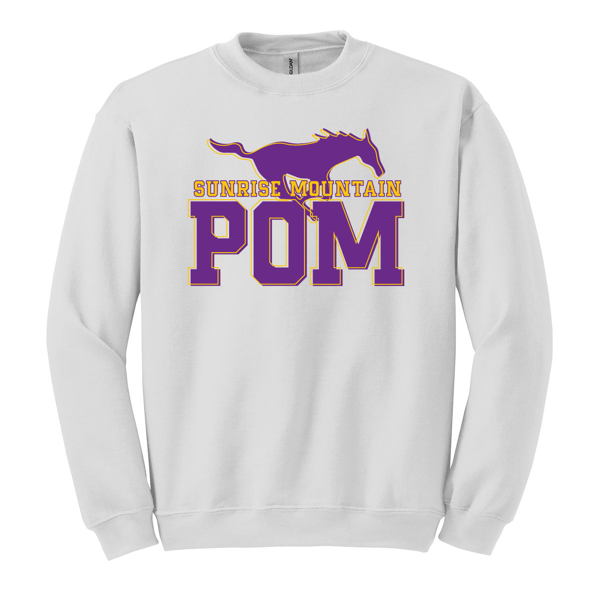 Sunrise Mountain Pom Crewneck Sweatshirt