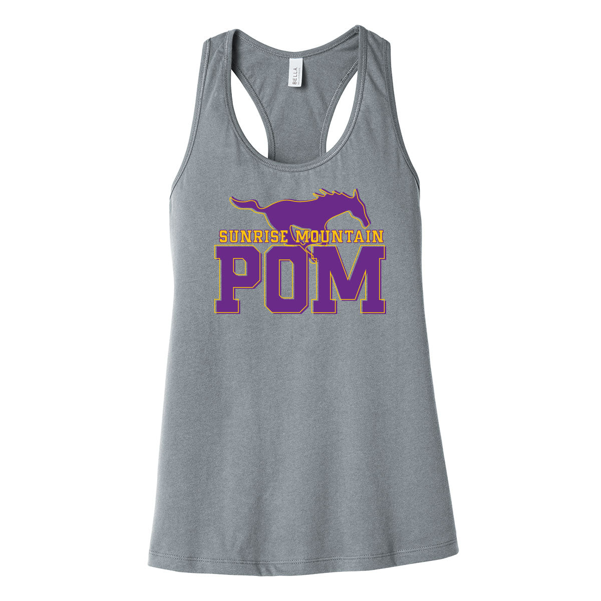 Sunrise Mountain Pom Womens Racerback Tank