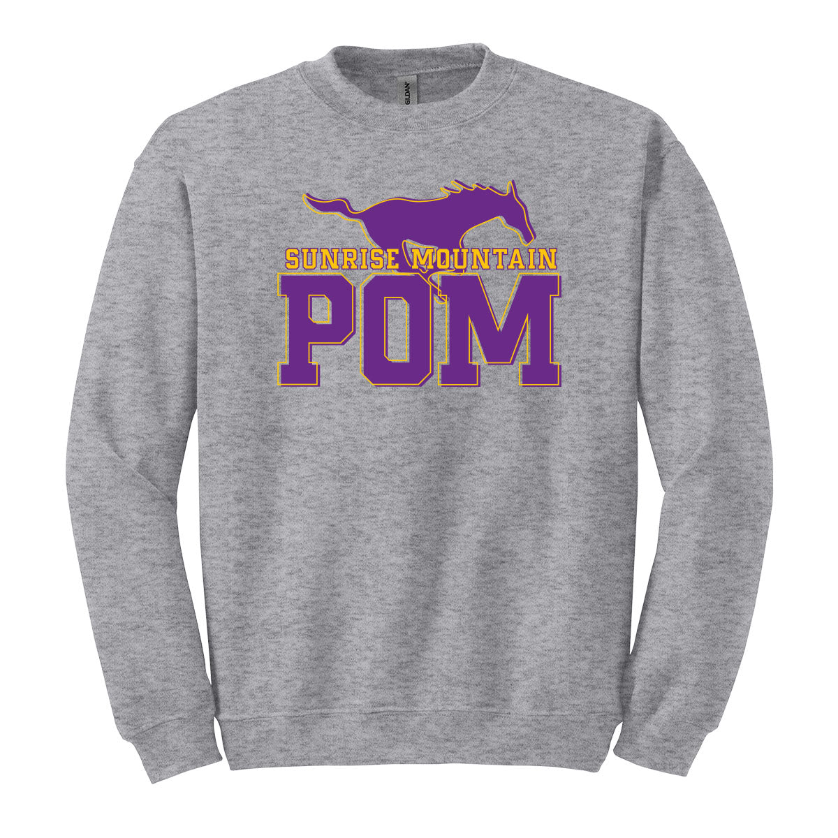 Sunrise Mountain Pom Crewneck Sweatshirt