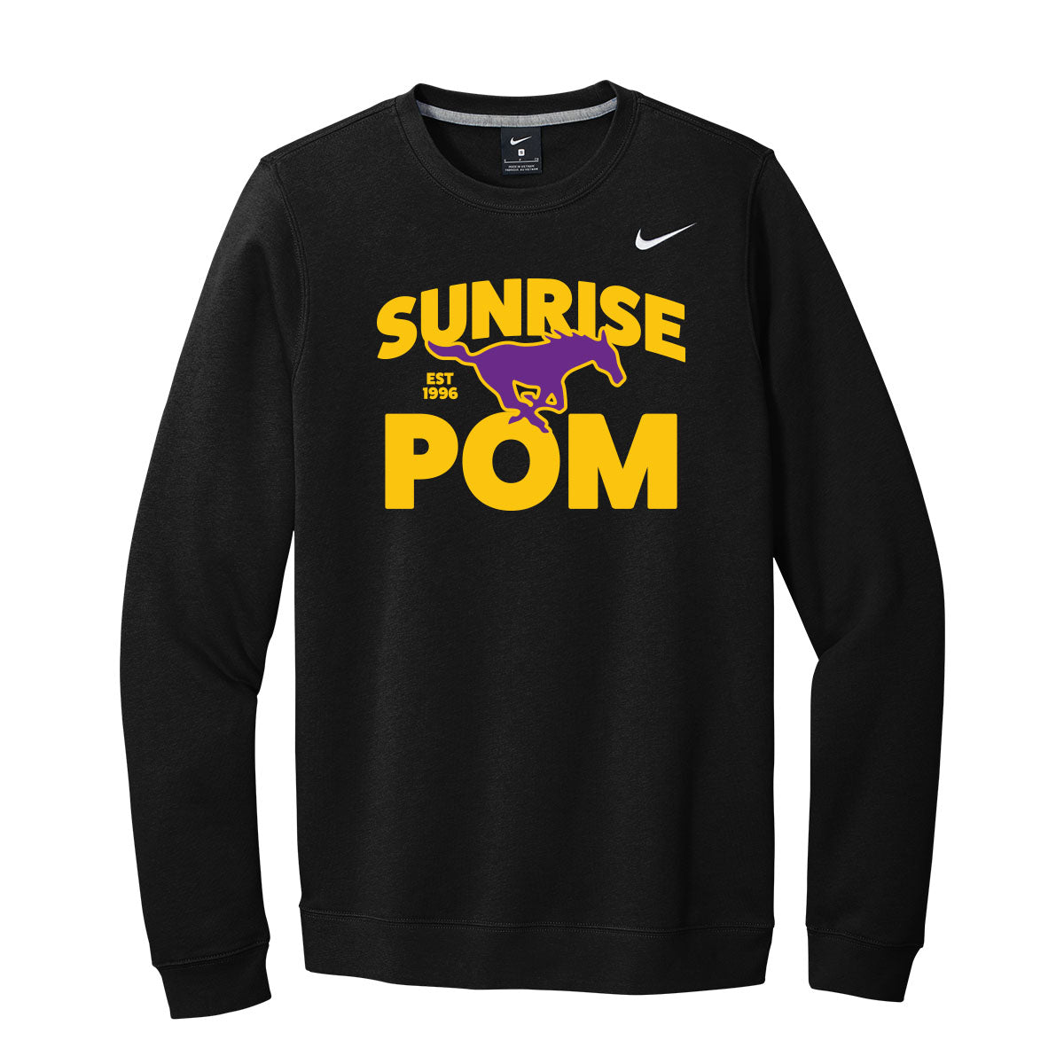 Sunrise Mustang Pom Nike Crewneck Sweatshirt