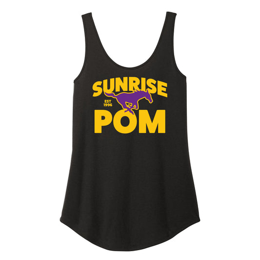 Sunrise Mustang Pom Women's Tank Top