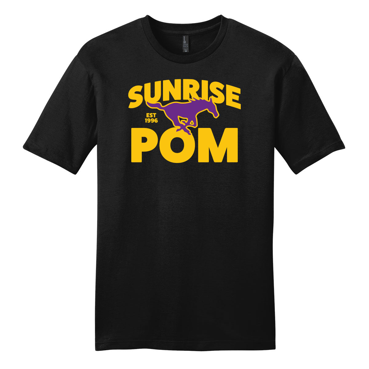Sunrise Mustang Pom Unisex Crewneck Tee
