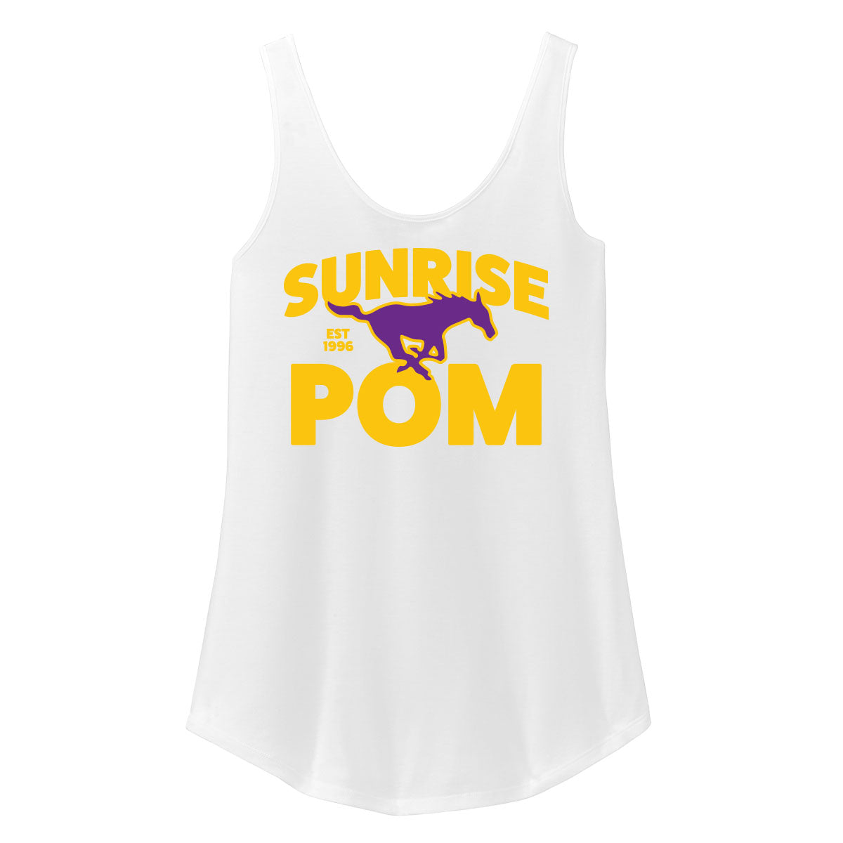 Sunrise Mustang Pom Women's Tank Top