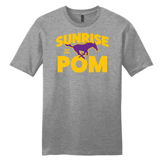 Sunrise Mustang Pom Unisex Crewneck Tee