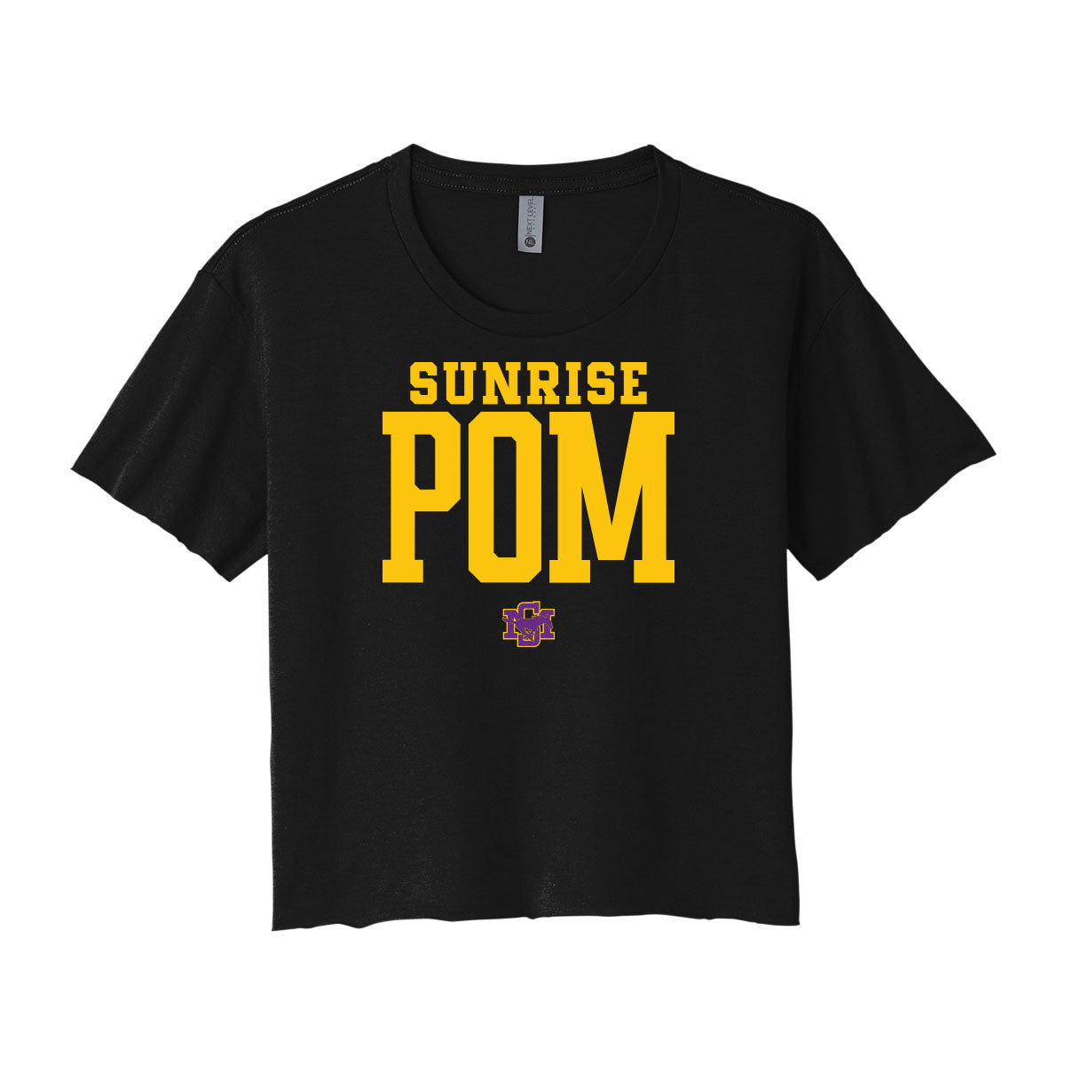 Sunrise Pom Cropped Tee