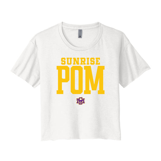 Sunrise Pom Cropped Tee