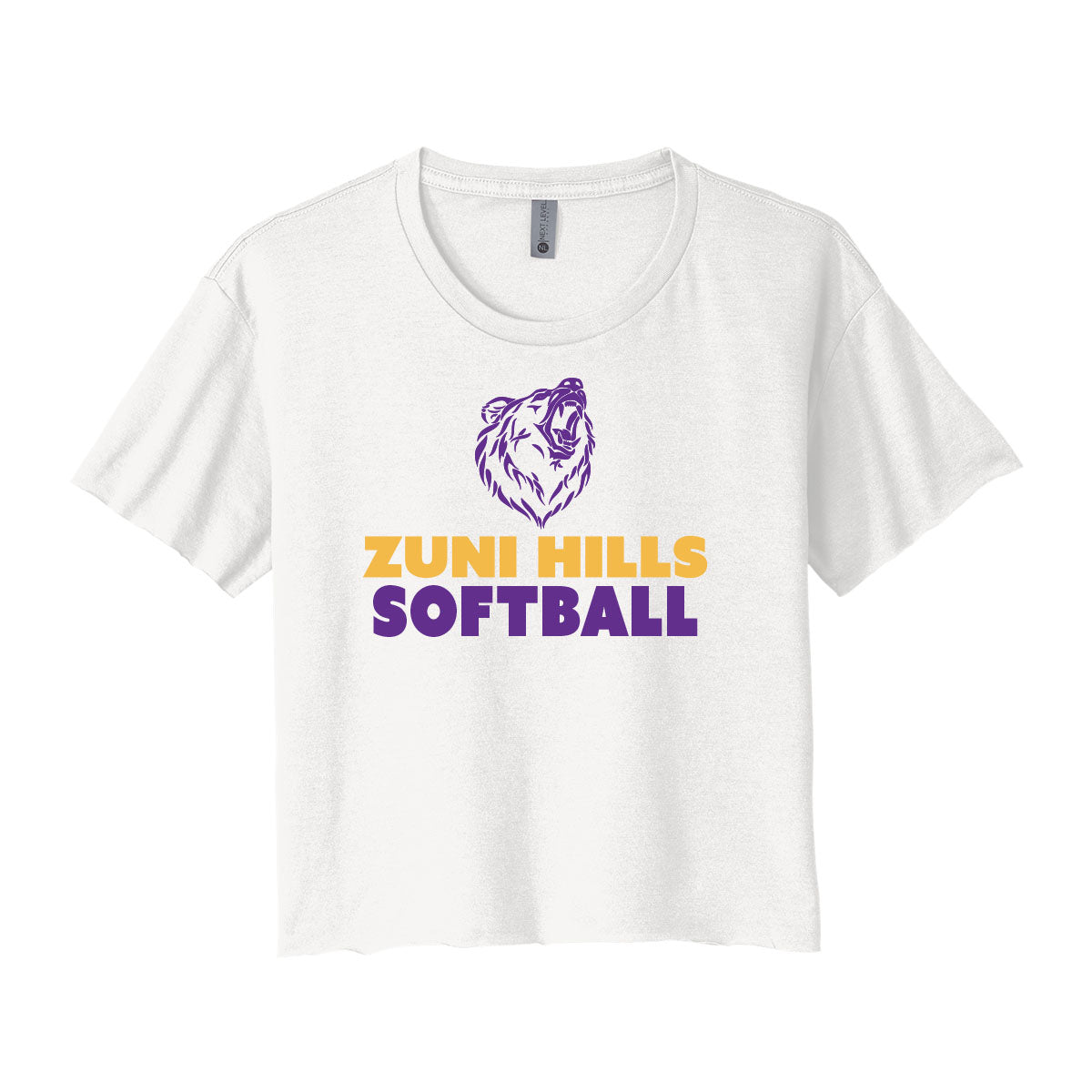 Grizzly Softball Cropped Tee