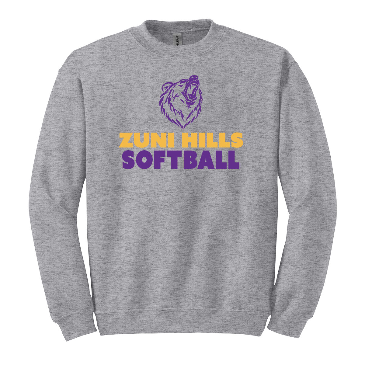 Grizzly Softball Crewneck Sweatshirt