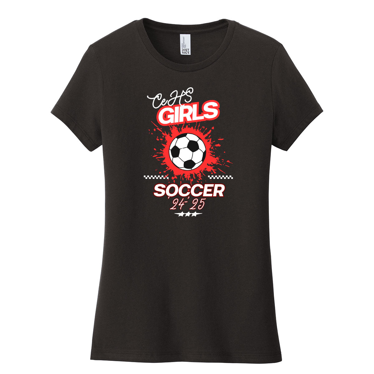 CEHS Girls Soccer 24-25 Women's Fit Tee