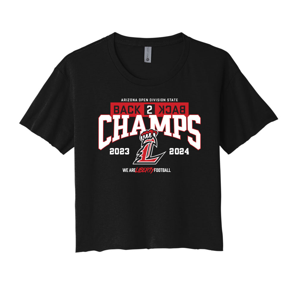 Back 2 Back State Champs Cropped Tee