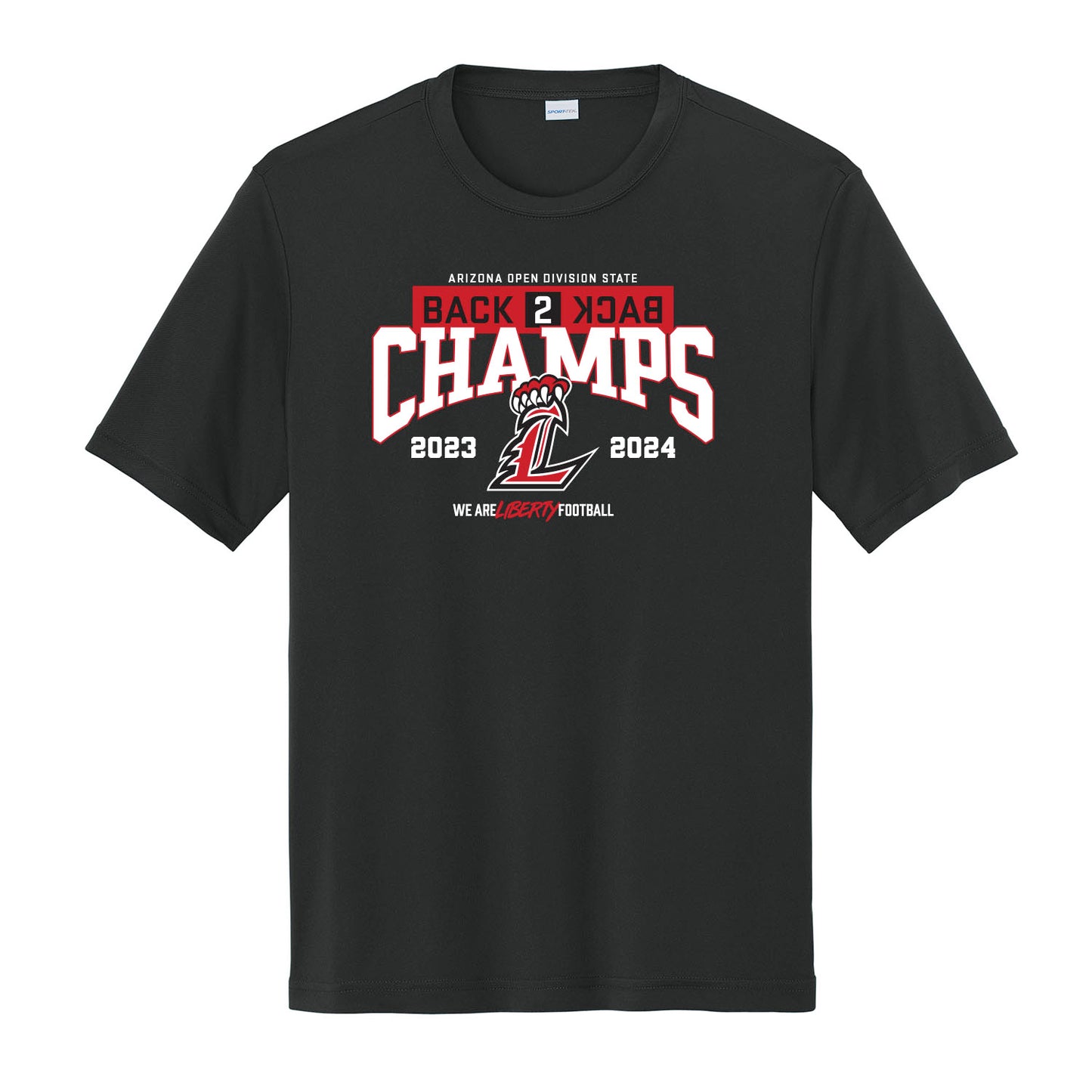 Back 2 Back State Champs Dri Fit Tee