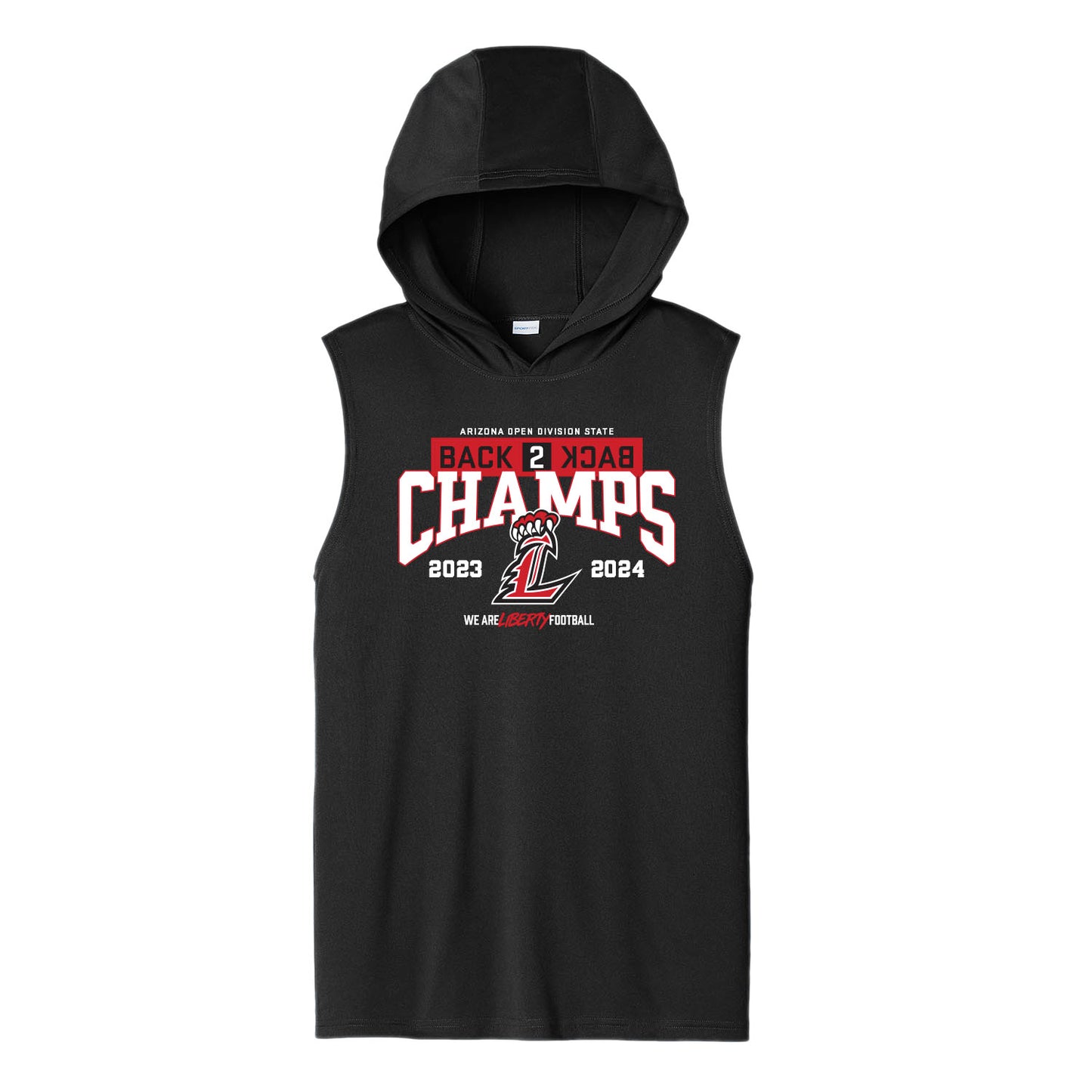 Back 2 Back State Champs Unisex Dri Fit Hooded Tank