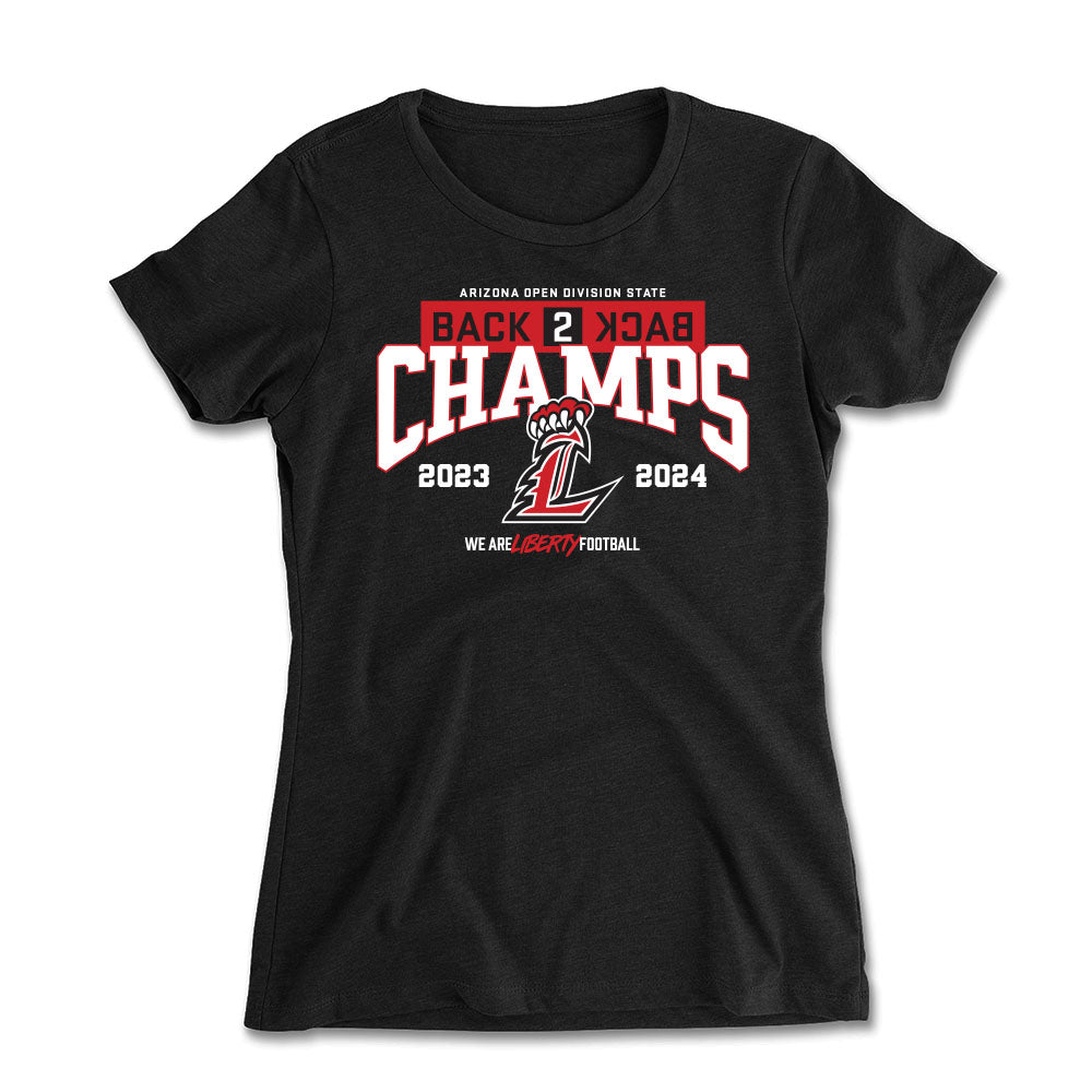 Back 2 Back State Champs Women's Fitted Tee