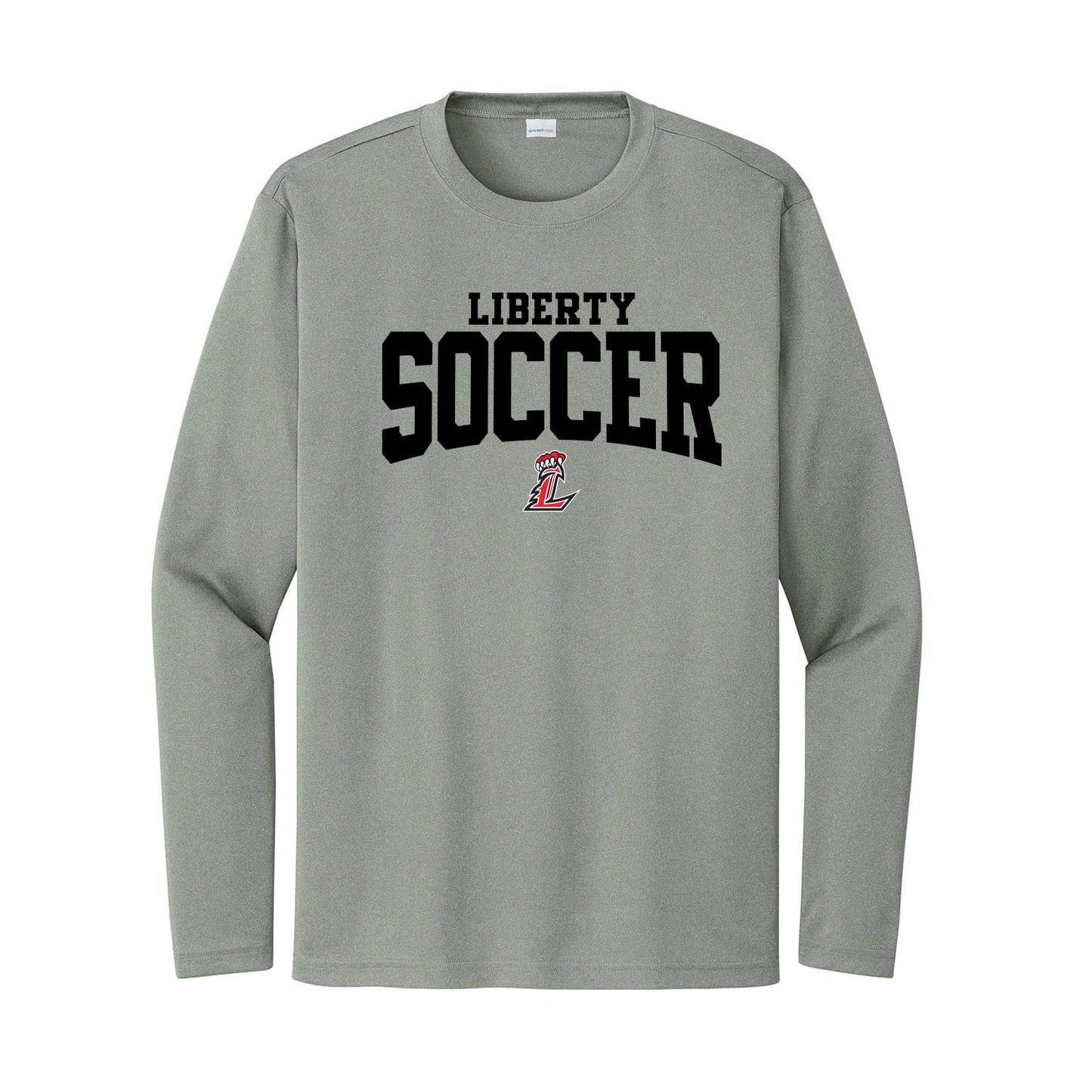 Liberty Soccer Curved Unisex Long Sleeve Tee