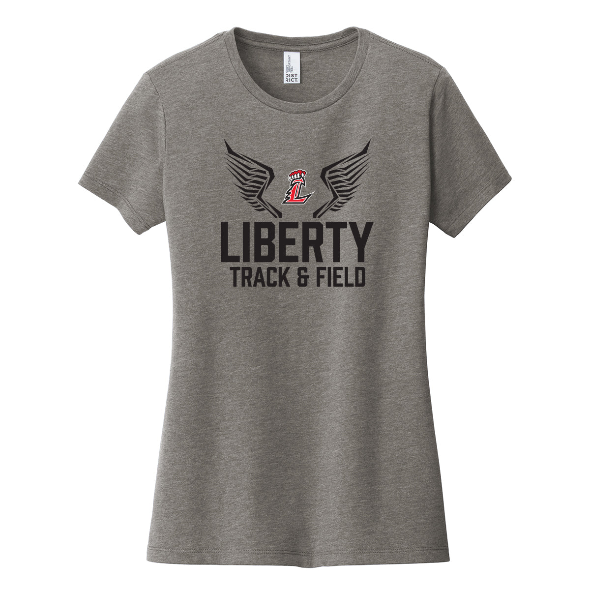 Liberty Track and Field In Black Women's Fitted Tee