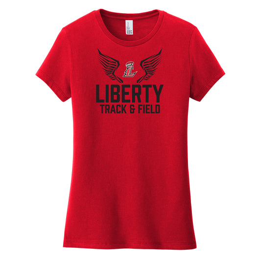 Liberty Track and Field In Black Women's Fitted Tee