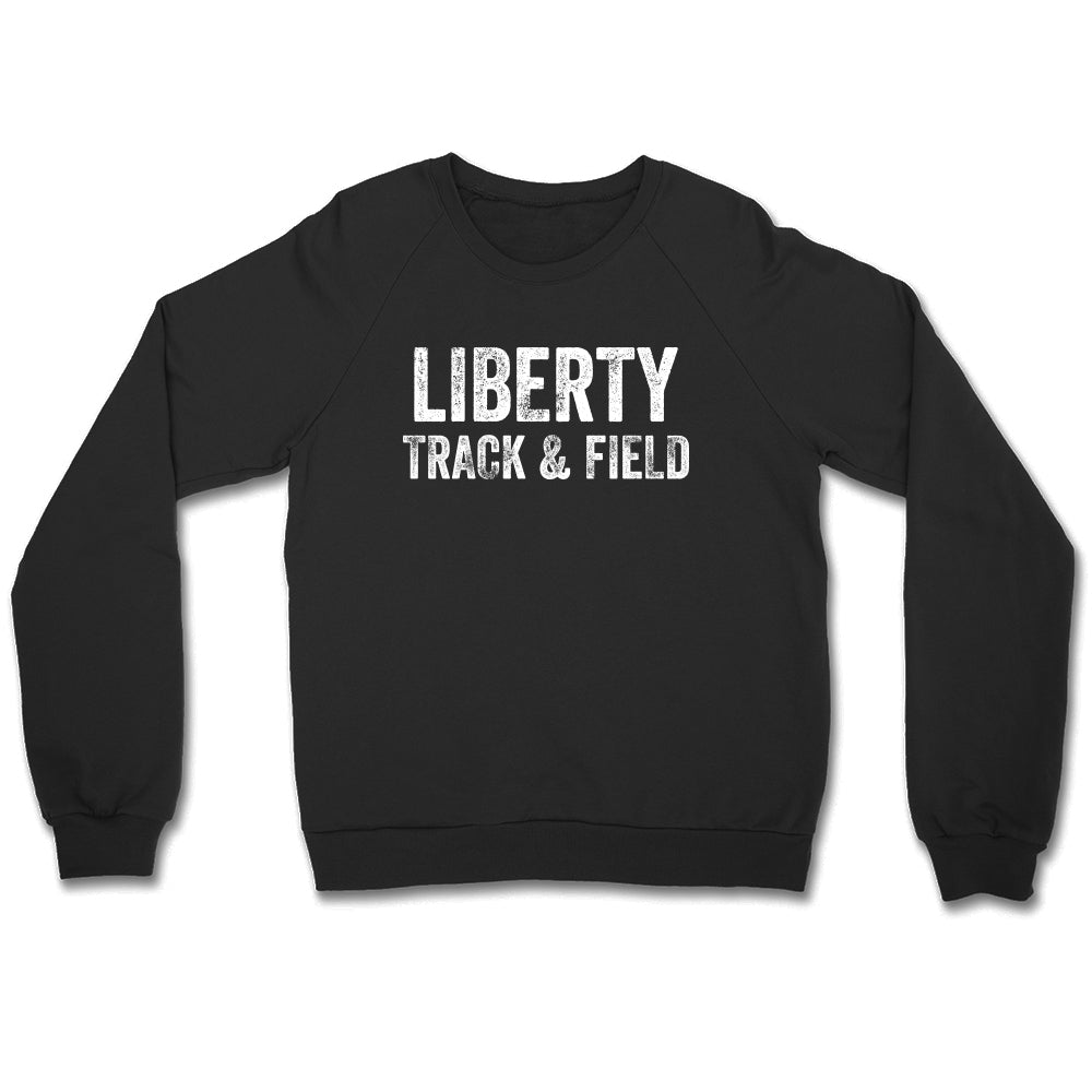 Distressed Liberty Track and Field Crewneck Sweatshirt