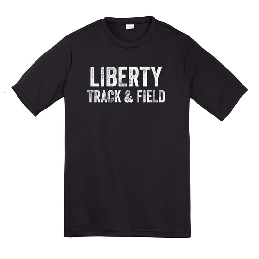 Distressed Liberty Track and Field Dri Fit Tee