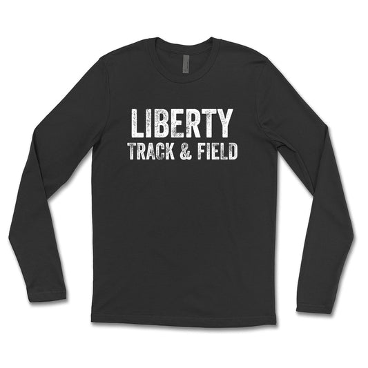 Distressed Liberty Track and Field Long Sleeve Tee
