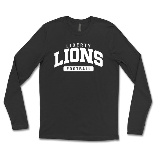 Liberty Lions Football Unisex Long Sleeve Tee