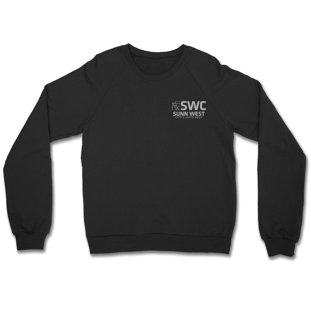 Sunn West City's Auto Body With Chest Hit Crewneck Sweatshirt