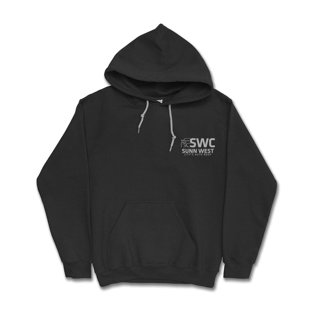 Sunn West City's Auto Body With Chest Hit Hoodie
