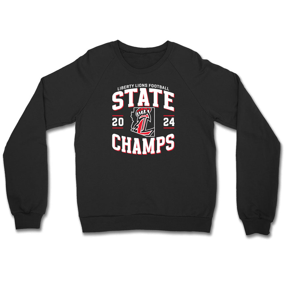 2024 Liberty Lions State Champs Unisex Crewneck Sweatshirt