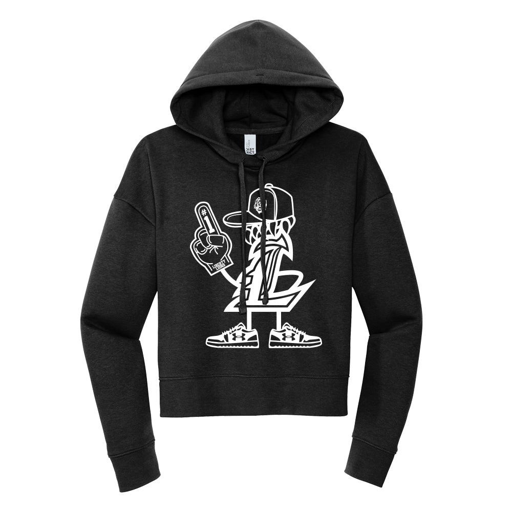 #1 Fan Cropped Hoodie