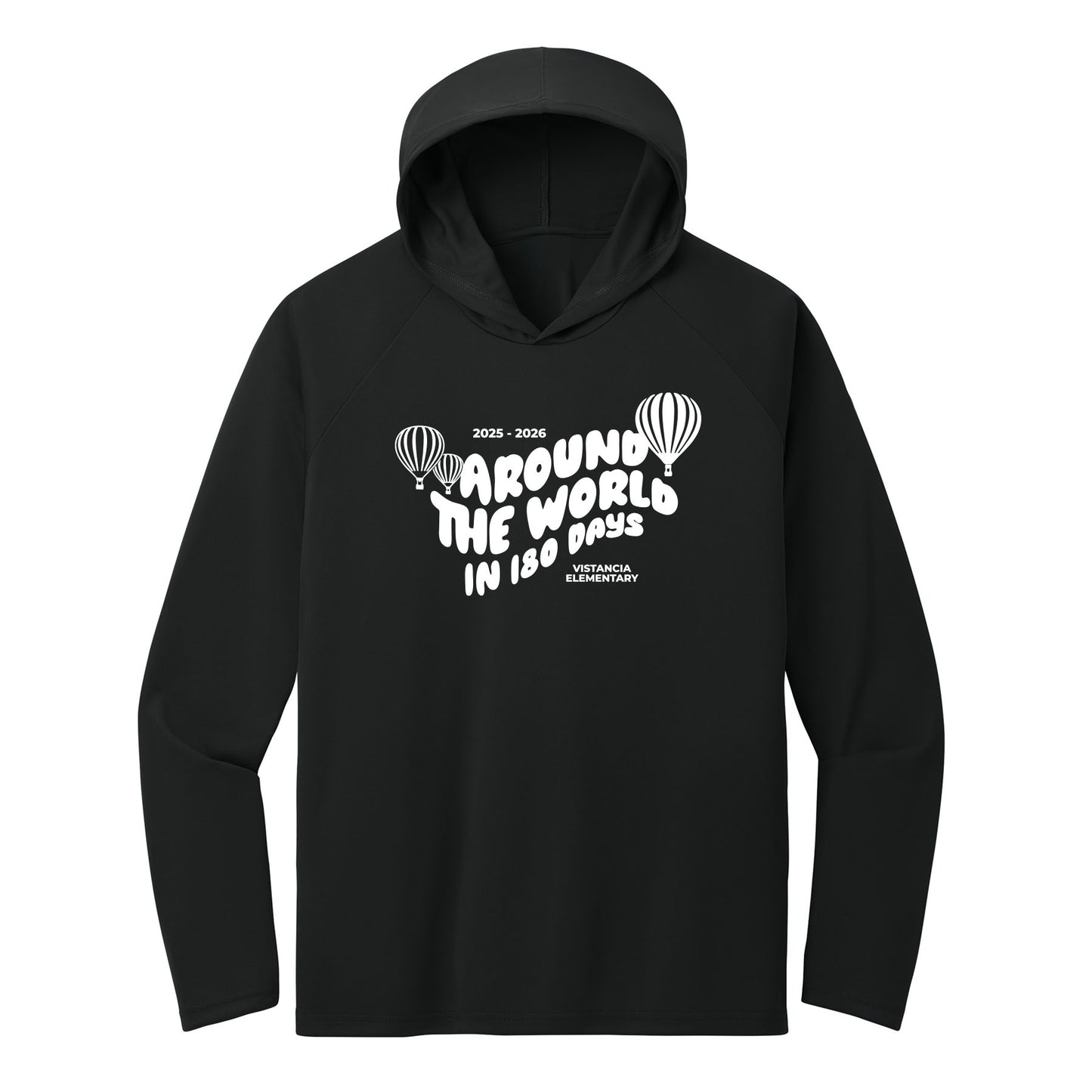 Around The World In 180 Days Performance Hooded Long Sleeve Tee