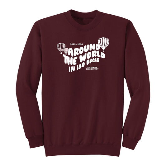 Around The World In 180 Days Crewneck Sweatshirt