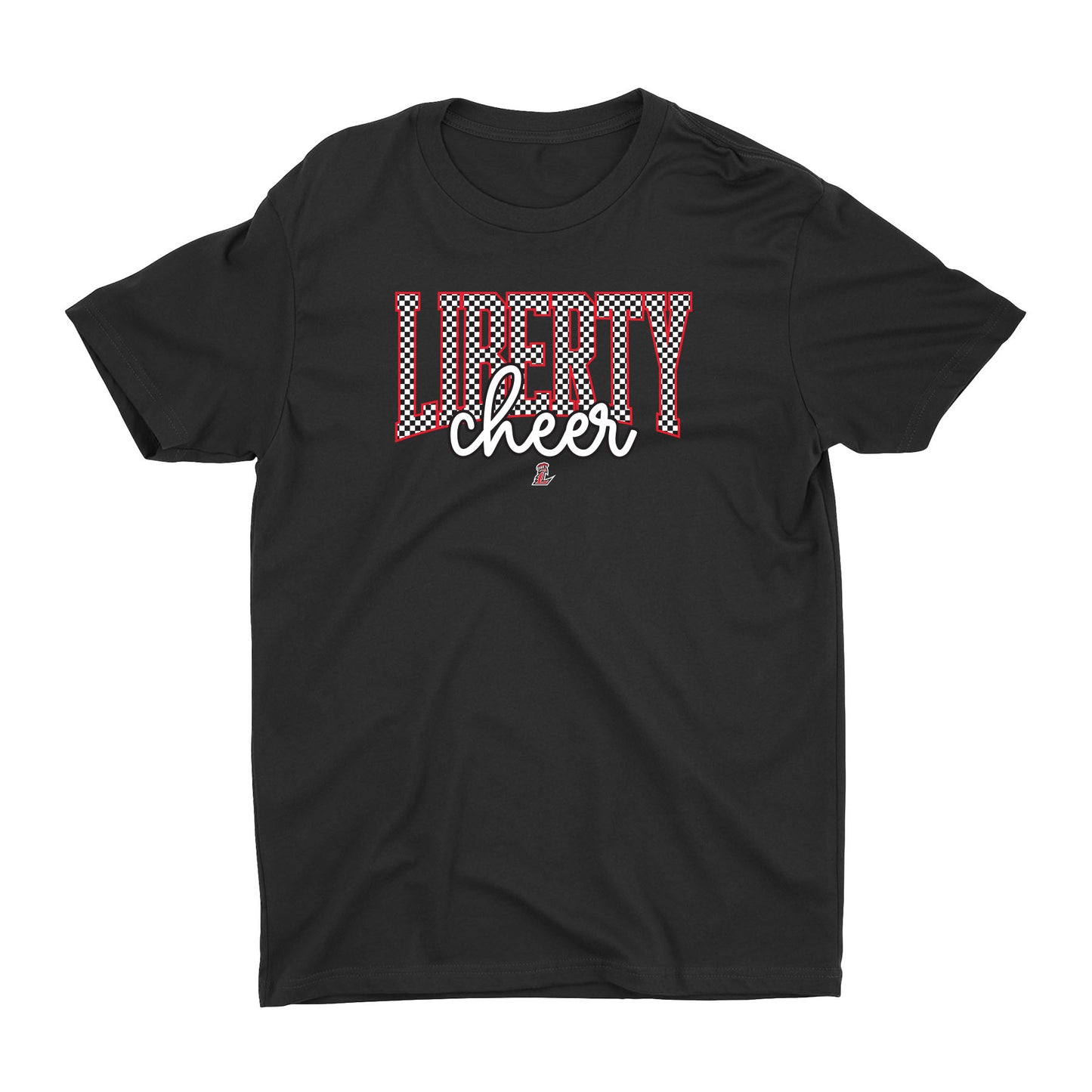Checkered Liberty Cheer Unisex Tee