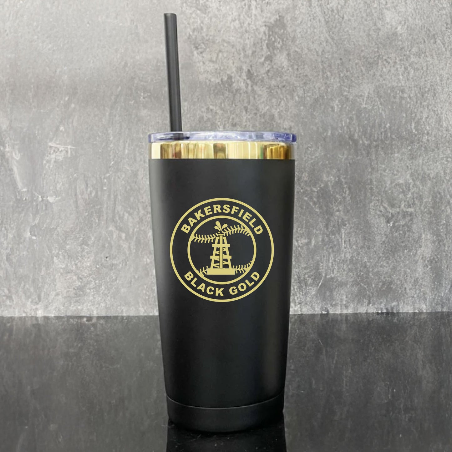 Black Gold Seal 20 Ounce Tumbler