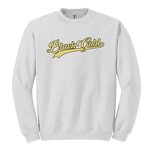 Black Gold Script Unisex Crewneck Sweatshirt