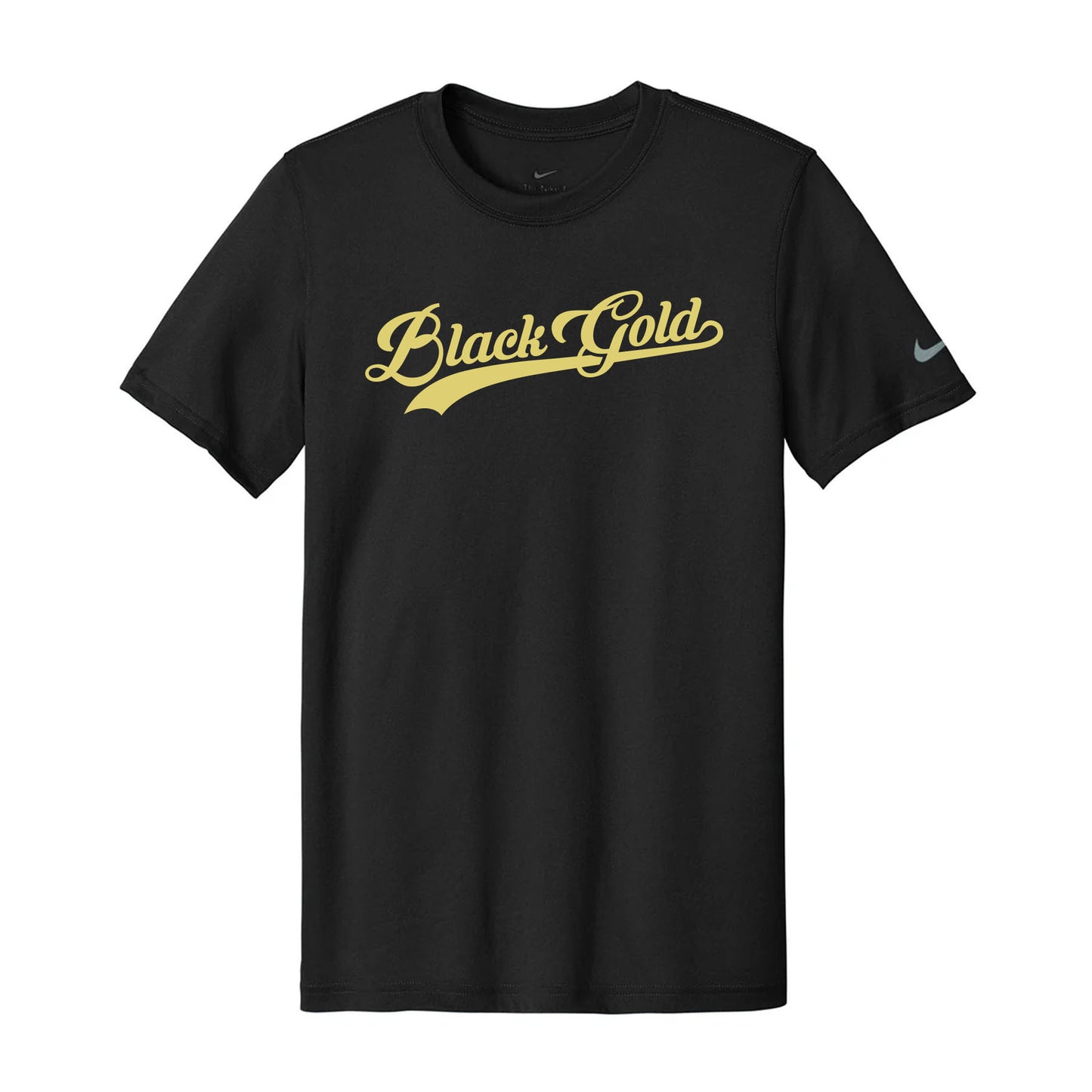 Black Gold Script Nike Dri-Fit Tee