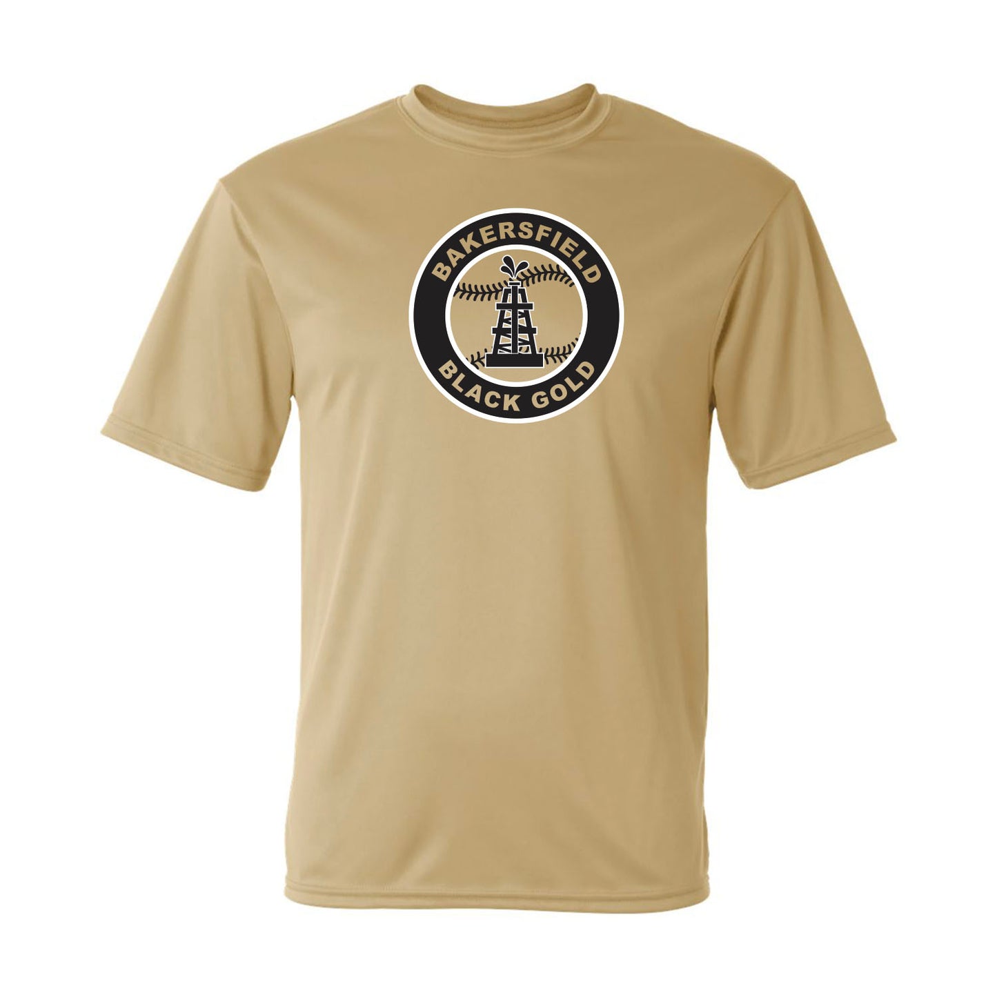 Black Gold Baseball Seal Dri Fit Tee