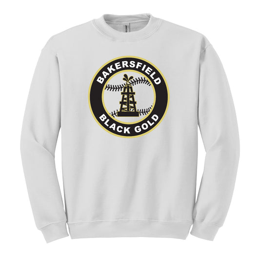 Black Gold Baseball Seal Unisex Crewneck Sweatshirt